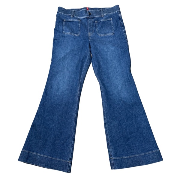 Spanx SPANXshape EveryWear Flare Jeans with Patch Pockets Denim 20850R Size 1X - Picture 3 of 6